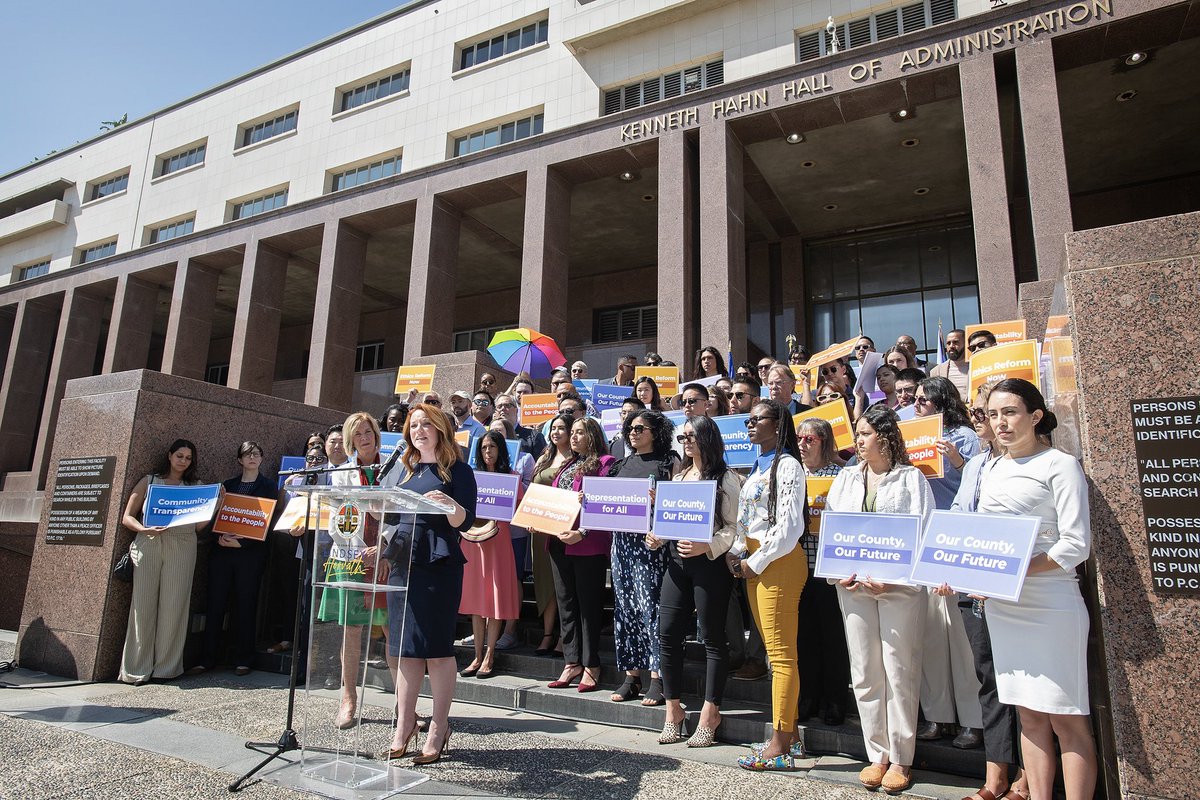 Today marks an important day for the future of LA County as I, with <a href="/SupJaniceHahn/">Janice Hahn</a>, introduced the most transformative governance reform package for our county govt in 100+ years.

Our reforms would create a more representative, effective, accountable, &amp; transparent LA County.