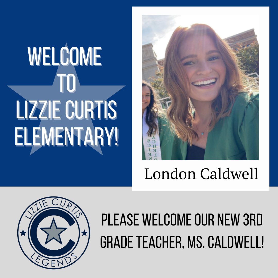 JennPutmanTX's tweet photo. Please join us in welcoming the newest member of our 3rd grade team, London Caldwell! Welcome to the Legend family! https://t.co/lwNsXkgFXx