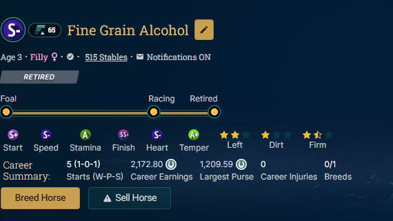 I have a problem and can't stop buying horses but I couldn't resist the chance at creating a LTF line (non 1 of 1) <a href="/photofinishgame/">Photo Finish™ LIVE 🐎 Virtual Horse Racing</a>