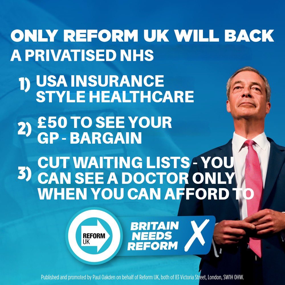 openchatter's tweet image. If you clapped for the NHS during Covid and vote Tory or Reform tomorrow, your clapping was meaningless. #c4news #Elections2024 #clacton