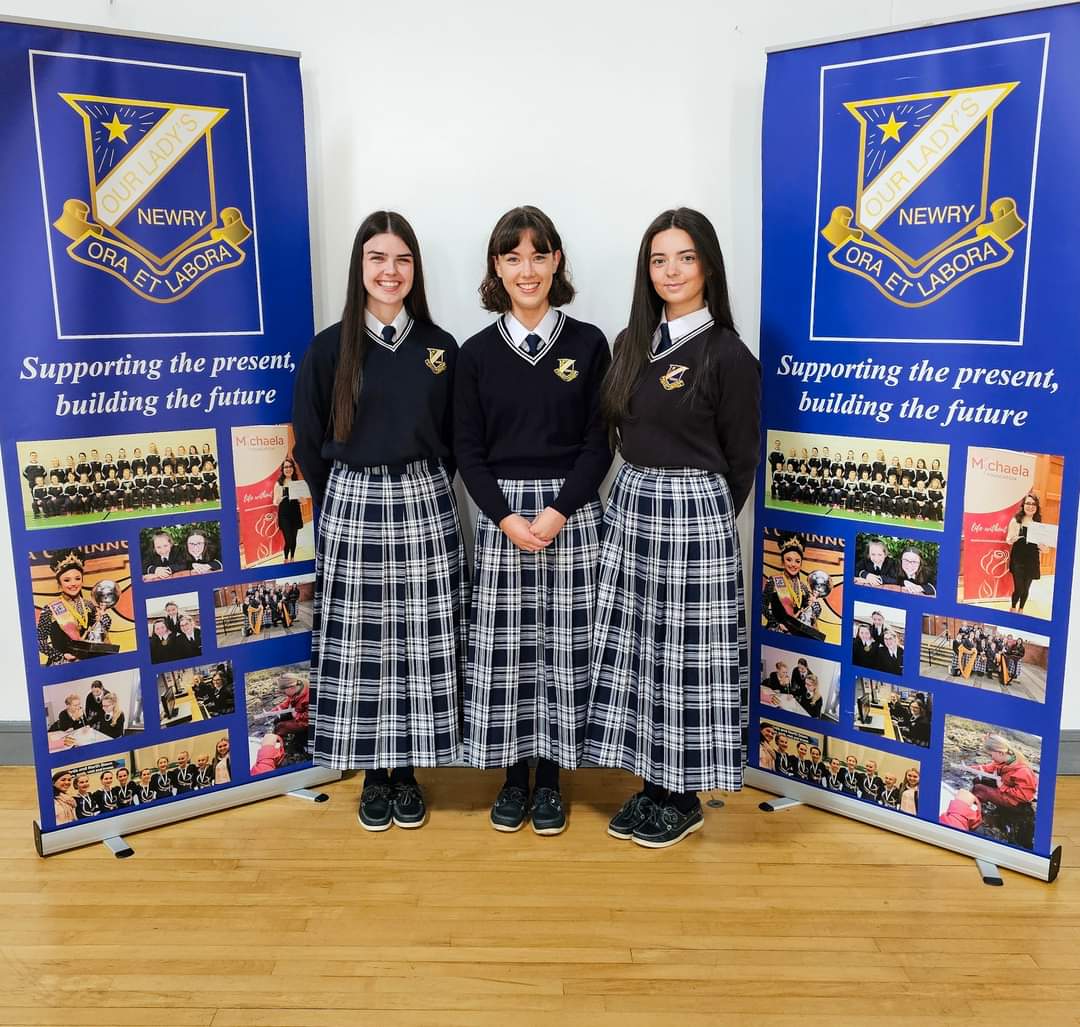 Head Girl Team Appointments
We are delighted to announce our Head Girl Team for the 2024-2025 academic year,
Congratulations to our Head Girl Eibhleann Moore and Deputy Head Girls Mya-Rose Keenan and Caoimhe Mae Teer.
<a href="/SistersINOLSNe1/">SistersIN_OLSNewry</a> <a href="/SistersIN_HQ/">SistersIN</a>