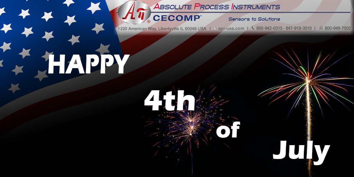 🎆 Happy 4th of July from Absolute Process Instruments! 🎆
As we celebrate Independence Day, we honor the spirit of innovation and hard work that drives our nation forward. Join us in celebrating Independence Day. Enjoy a safe and happy holiday!
#apicecomp @api-usa