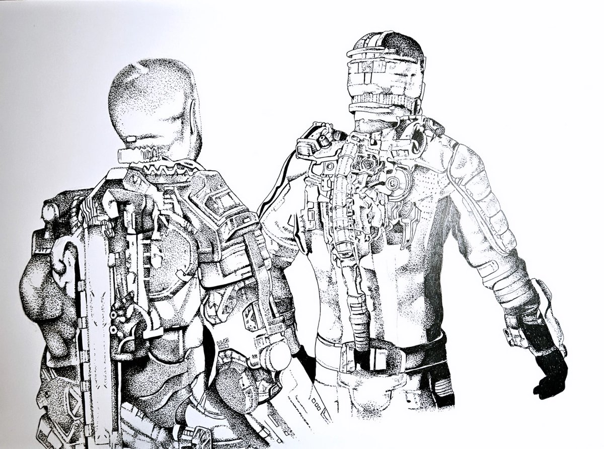 arlistic's tweet photo. Jacob Lee - Callisto Protocol Isaac Clarke - Dead Space
#art #gameart #artwork #deadspace #thecallistoprotocol #horrorart https://t.co/Wr8hAzGKz7