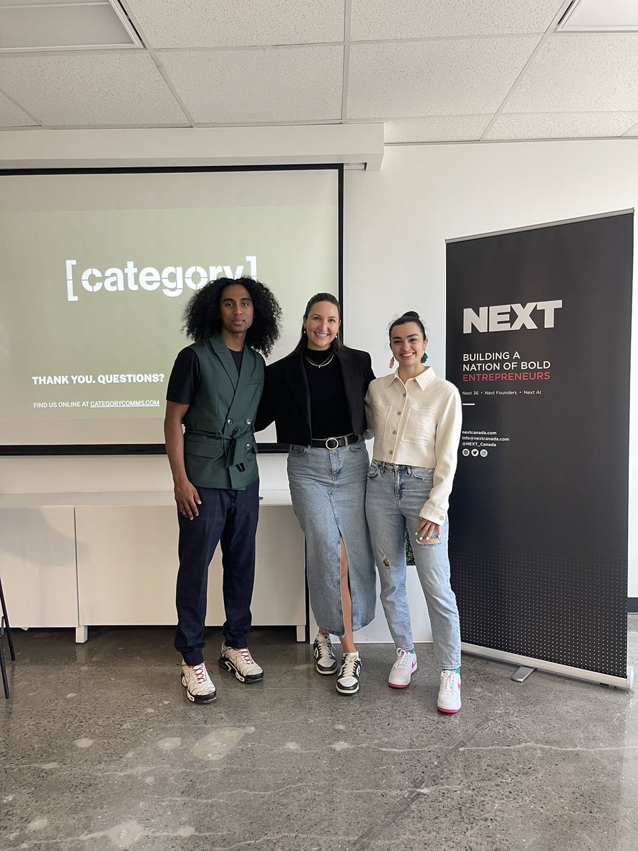 Loved spending my morning with <a href="/NEXT_Canada/">NEXT Canada</a>’s NEXT36 cohort chatting all things PR and founder storytelling. 

This squad is impressive and it made me so excited ( + grateful!) for this next generation — the future is bright.✨ Thanks to the NEXT team for having me!