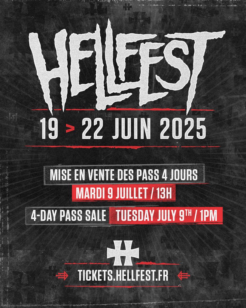 Error404Fr's tweet image. 🔥à peine rentré qu&apos;il faut prévoir son billet pour 2025 ! 
Si vous souhaitez remettre le couvert pour la prochaine édition du @hellfestopenair on vous conseille de ne pas manquer la prochaine mise en vente des pass 4 jours ! 
▶️Mardi 9 juillet à 13H◀️
#hellfest