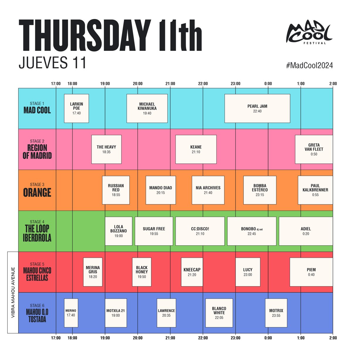 notedetengas's tweet photo. #Horarios #Mapa y #RussianRed y #BenjaminClementine , últimas novedades del @madcoolfestival  #madcool  https://t.co/QKSjvAoJVm https://t.co/LlsxSTCXRQ
