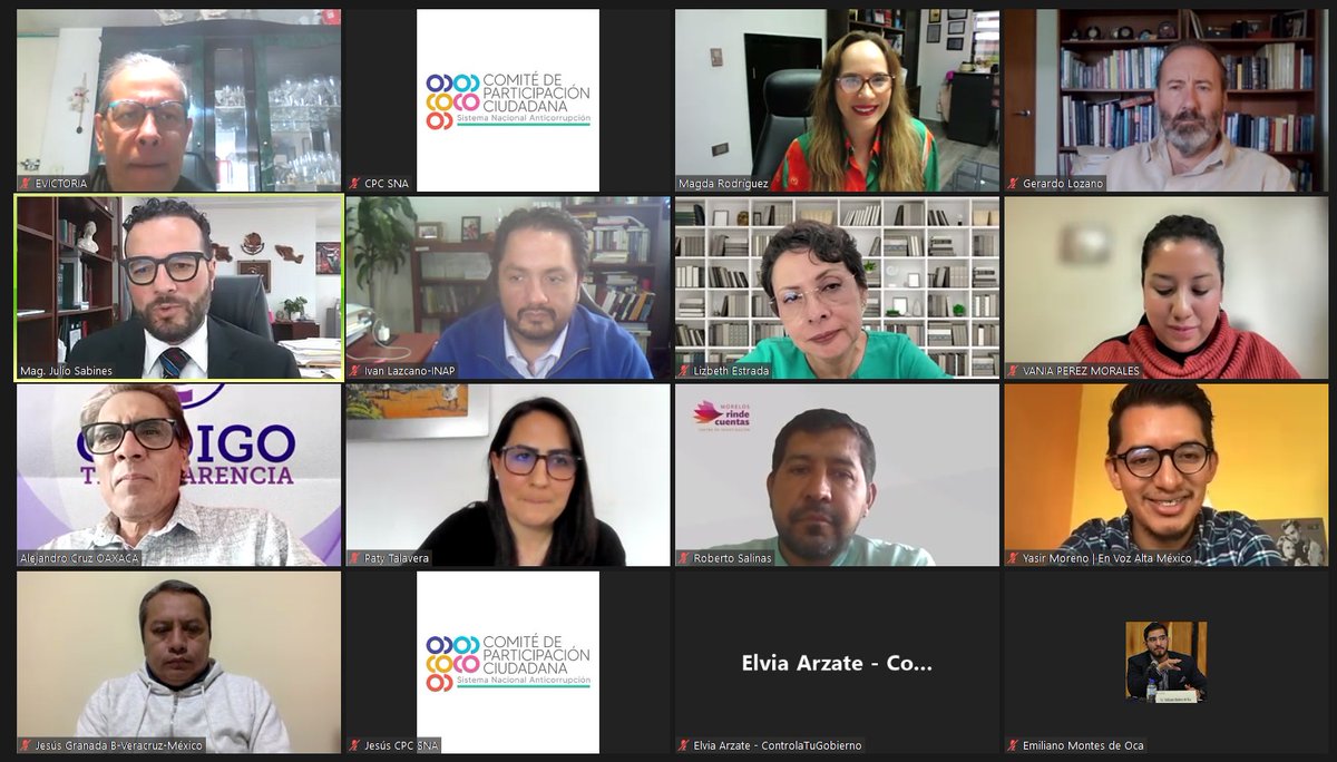 ComiteCPC's tweet photo. Concluyó la participación del Magistrado Julio Sabines Chesterking, durante la que compartió con integrantes de la #REPCA puntos importantes de la función del #TFJA en la imposición de sanciones por faltas administrativas graves, destacando retos y cifras de interés general. https://t.co/nbVYGxw3bR