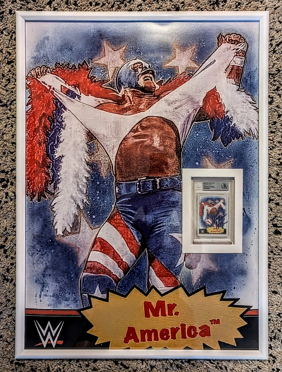 cardzNthings_'s tweet photo. Something a little different for #wrestlingcardwednesday
Custom Framed 20x28 Photos from cards with the Autographed cards
#toppslivingset #toppswwe #toppsheritage
@HulkHogan @steveaustinBSR @undertaker @beckettcollect @PSAcard @Topps @WWE https://t.co/nk9XomdXjL