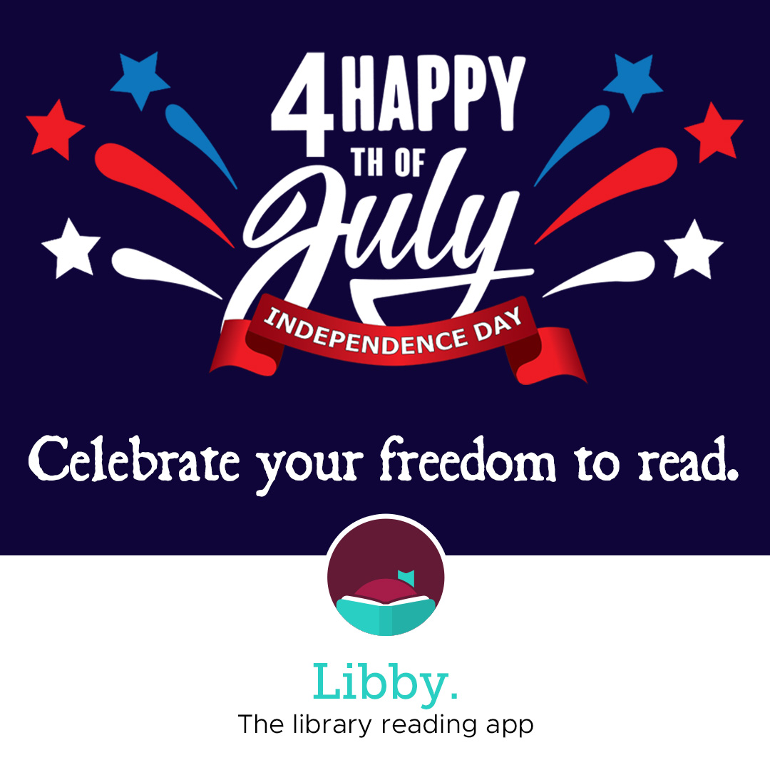 WTCPL's tweet image. All #WTCPL locations and services are closed on Thurs., 07/04/2024, as we celebrate Independence Day. 🎆 Remember - our digital library is always open, including eBooks and eAudiobooks available through the free Libby app. wtcpl.overdrive.com