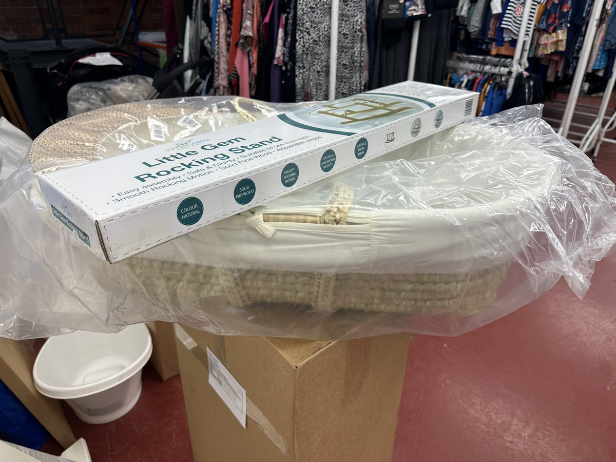 A big thank you to everyone who’s responded to our recent appeal for Moses Baskets. We’ve had some wonderful donations including these 2 brand new baskets with rocking stands that arrived today from our supporter Lynne. Thanks again everyone.

#Manchester #Salford #Poverty