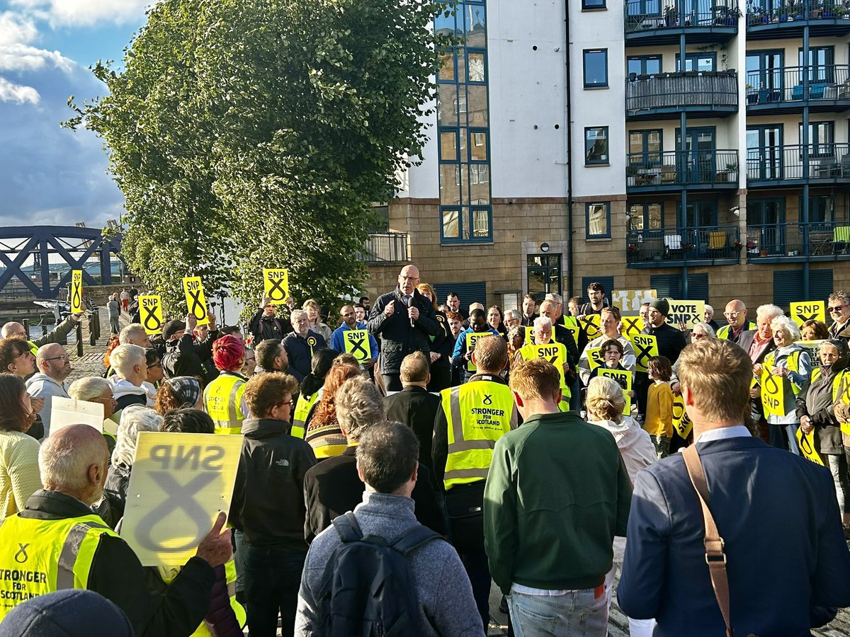 JohnSwinney's tweet image. I have just delivered my final speech of the election campaign. I am profoundly grateful to all in @theSNP team for all your support and hard work during this campaign. From the bottom of my heart, thank you. One more thing - please get the vote out tomorrow. Love John x