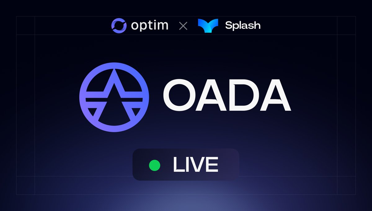 ADA/OADA stablepool is live 
Cardano DeFi is changed forever 🫡

Link 👇