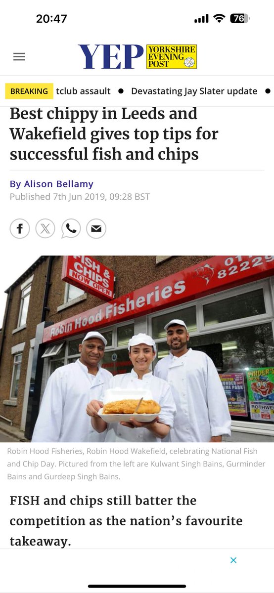 craigsayers4's tweet photo. @PaulHeatonSolo Robin Hood, Rothwell, Leeds. My award winning local. Get yourself down before the Arena gig for a fish buttie https://t.co/geoqkh8jwi