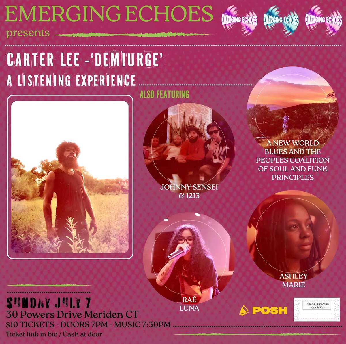 thecarterlee's tweet photo. 🗓️:Sunday, July 7th
🚪7:00PM
🎶: 7:30PM
📍: 30 Powers Drive - Meriden, CT
🎫: $10 Link In Bio // Cash At Door
🔒: Free RSVP Link In Bio

#DEMIURGE https://t.co/mjCwfKUsK9