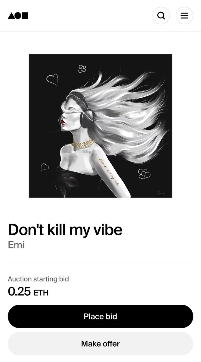 “Don’t kill my vibe”
foundation.app/@Emiillustrate…

Place a bid or make offer 🤍🙃