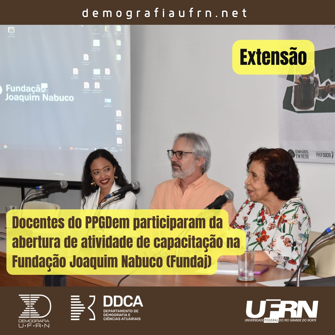 Demografia UFRN tweet media