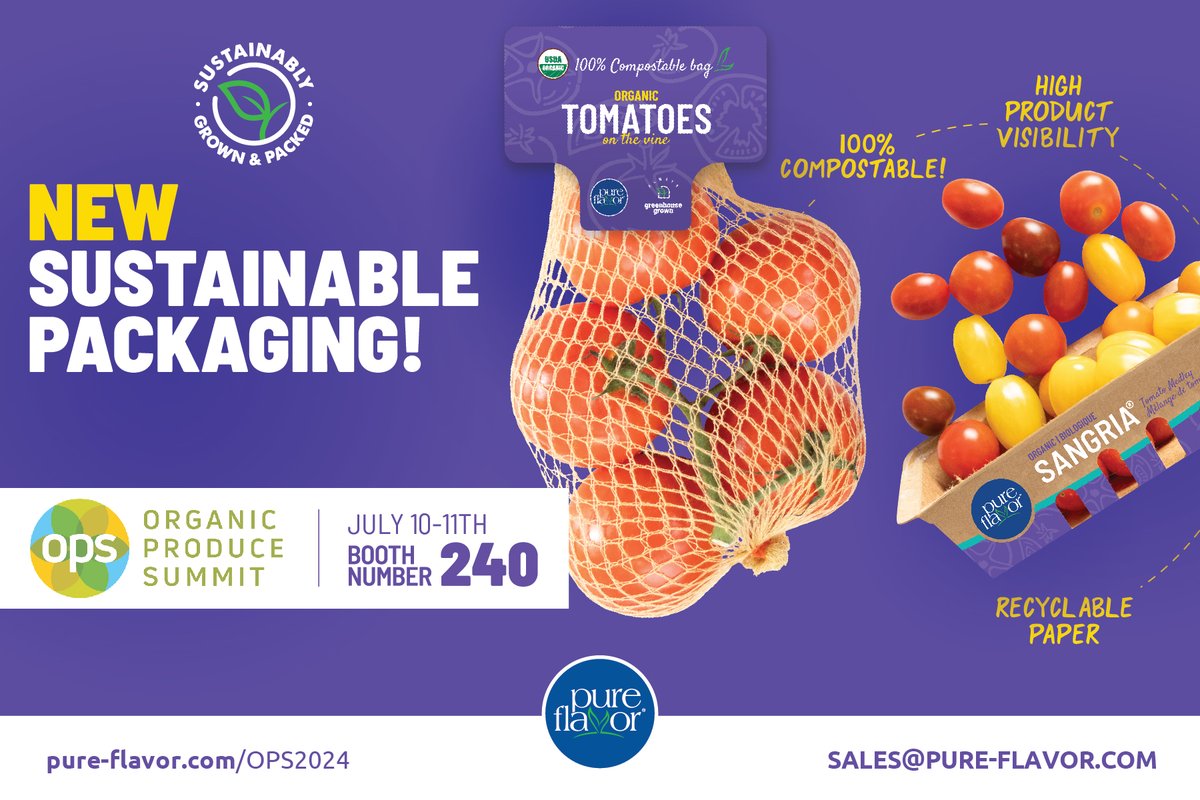 Heading to the Organic Produce Summit in sunny California on July 11? So are we! Stop by and say 👋 at booth #240 to see what we've been "cooking" up – and it's not just veggies! 😉

#Organics #OrganicProduceShow #Sustainable #PureFlavor #ALifeOfPureFlavor