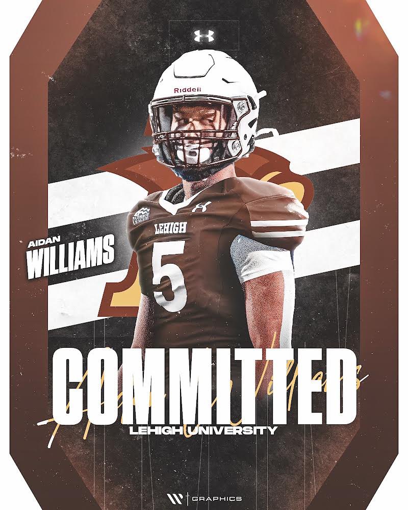 Aidan Williams ‘25 (@awill_2025) on Twitter photo I am blessed to announce my commitment to continue my education and athletic career at Lehigh University!Thank you to my family, my amazing coaches, and everyone who has supported me through this journey. Go Hawks 🦅⛰
<a href="/coach_cahill/">Kevin Cahill</a> <a href="/CoachBenThaw/">Ben Thaw</a> <a href="/CoachRichNagy/">Rich Nagy</a> <a href="/JaydenHuberLU/">Coach Huber</a> I am blessed to announce my commitment to continue my education and athletic career at Lehigh University!Thank you to my family, my amazing coaches, and everyone who has supported me through this journey. Go Hawks 🦅⛰
<a href="/coach_cahill/">Kevin Cahill</a> <a href="/CoachBenThaw/">Ben Thaw</a> <a href="/CoachRichNagy/">Rich Nagy</a> <a href="/JaydenHuberLU/">Coach Huber</a>