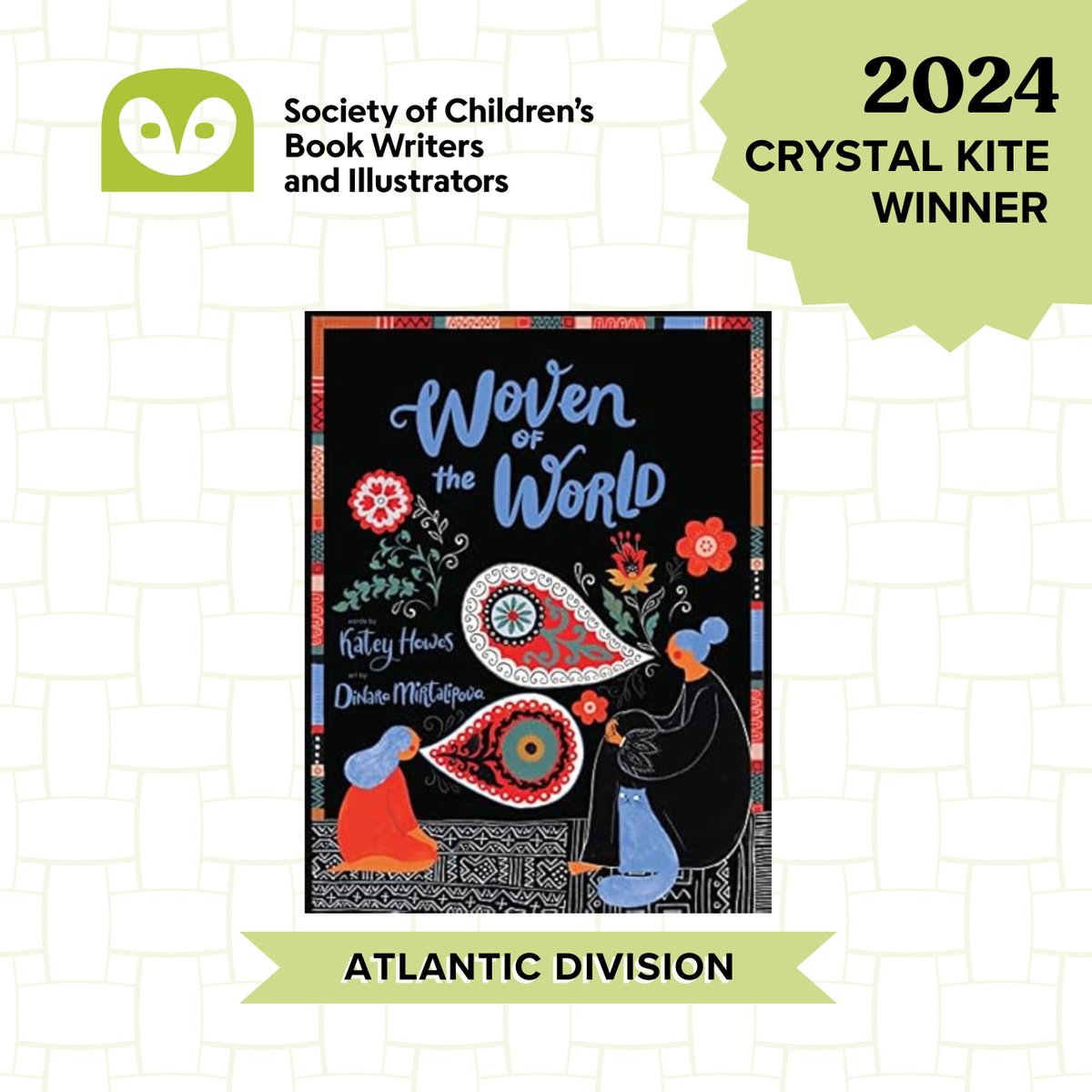 We are deeply honored to share that Katey’s book, Woven of the World, has received the award for the Atlantic region of <a href="/scbwi/">scbwi</a>. This award celebrates Katey’s incredible talent and the lasting impact of her beautiful storytelling.