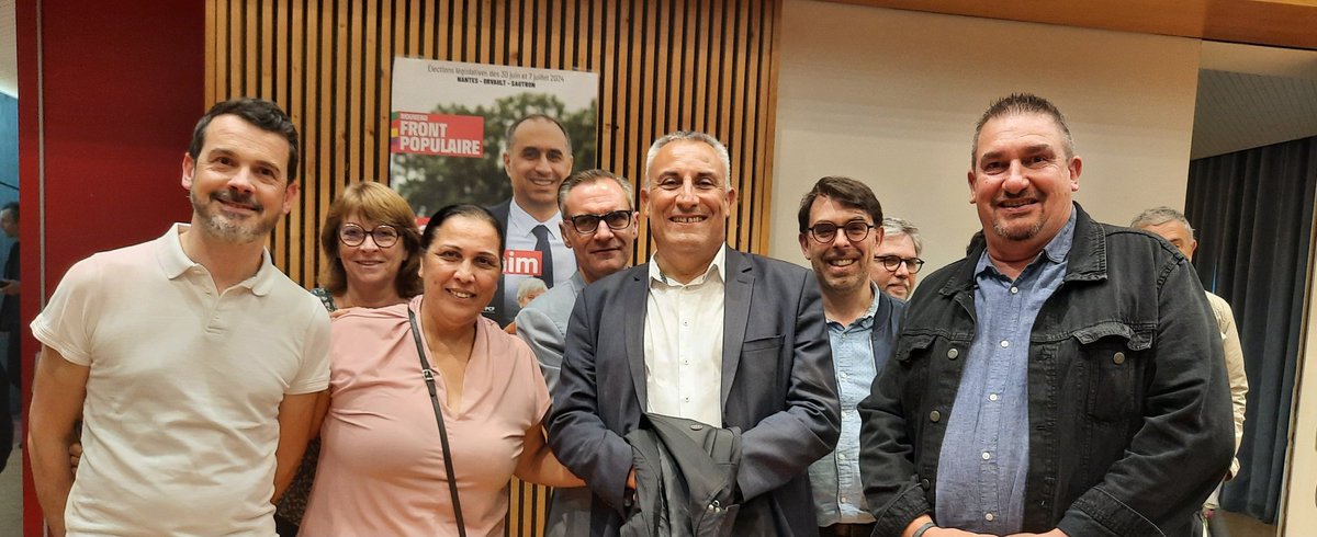 Face à l'irresponsabilité du Président à dissoudre l'assemblée nationale,  la gauche unie fait barrage à l'extrême droite raciste et xénophobe.
Dans la 1ère circonsription, aucune voix ne doit manquer aux candidats du nouveau front populaire Karim Benbrahim et Dominique Vignaux .