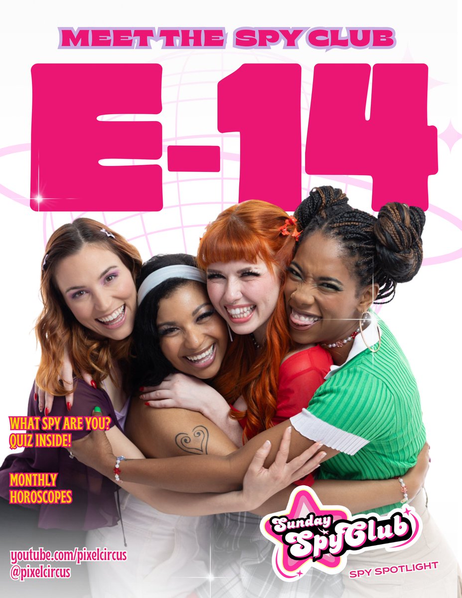 ThePixelCircus's tweet photo. Are you more of a Tori, Summer, Malware, or Tinsley?! Find out in the newest issue of E-14 and find out a little more about the Sunday Spy Club.
https://t.co/VpNQ7vJWcz https://t.co/AgfxUaywEk