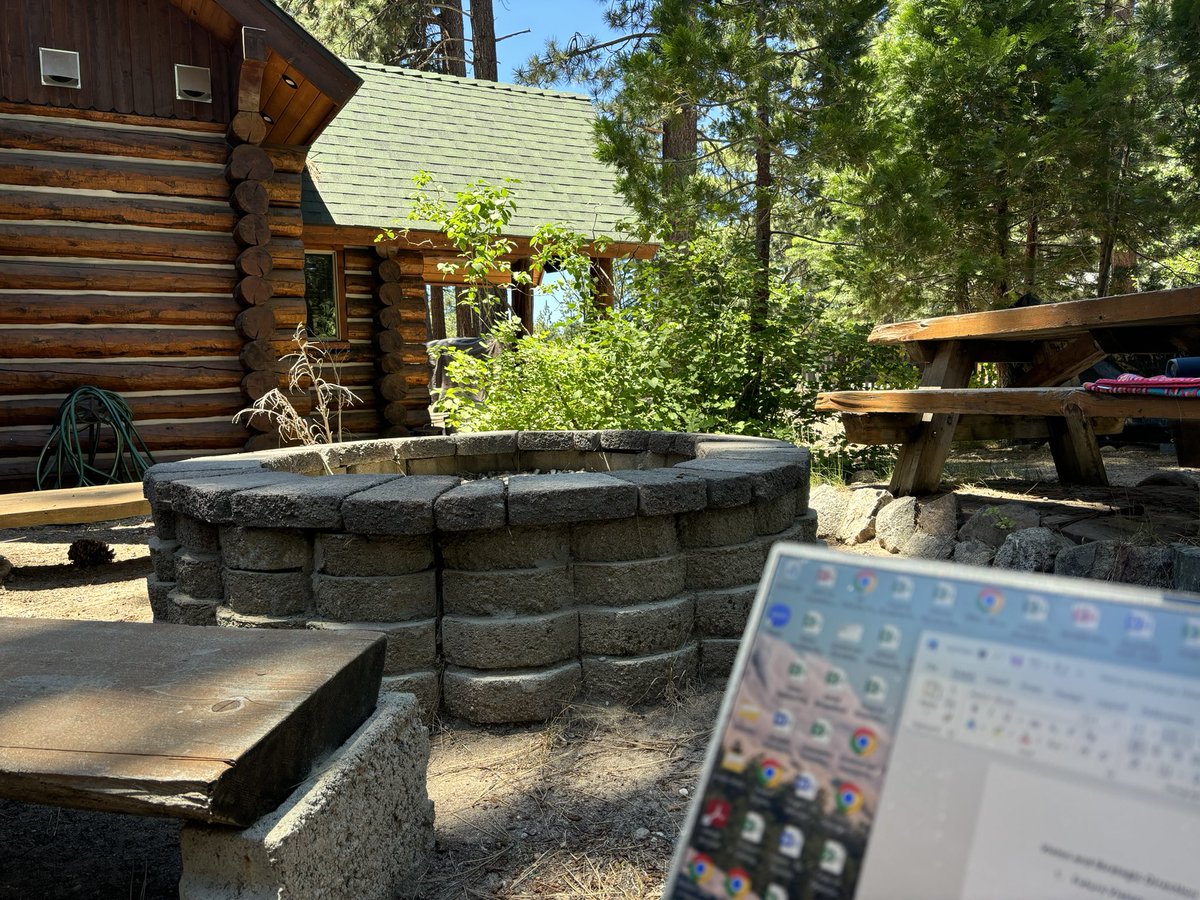 An office takes many shapes, this is mine today as we step into the 4th of July holiday.