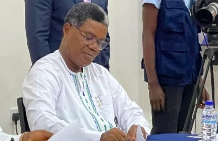 Dr. Emmanuel Gaima, the newly appointed Secretary to the President, is undoubtedly a very brilliant man. However, it raises concerns that Maada Bio has appointed someone who is not a civil servant to this position is a shame. This is a shameful situation for the civil service.