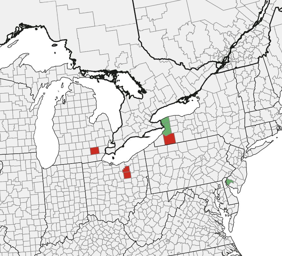 Another report of downy mildew on cucumbers, this time in Wayne County, OH. Absent a prolonged dry spell, downy mildew looks to be a headache for OH cucurbit growers this season. See u.osu.edu/miller.769. Map is posted on cdm.ipmpipe.org.