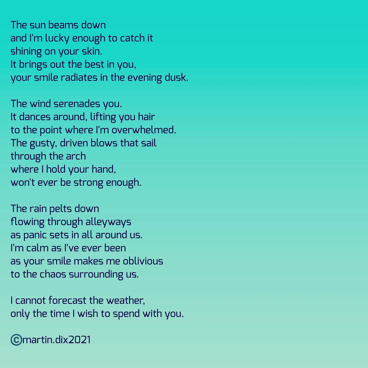 It Brings Out The Best In You 🌦 No force of nature can stand in my way #WritingCommunity