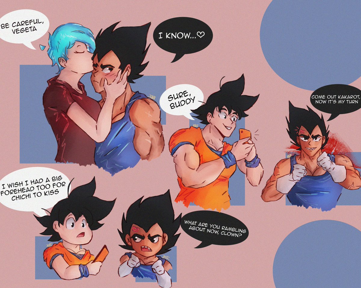 DanizinhaUT on X: Vegebul forehead kiss 😙 Vegeta bulma vegebul Goku  DragonBall art t.colms6Oy4xLh  X