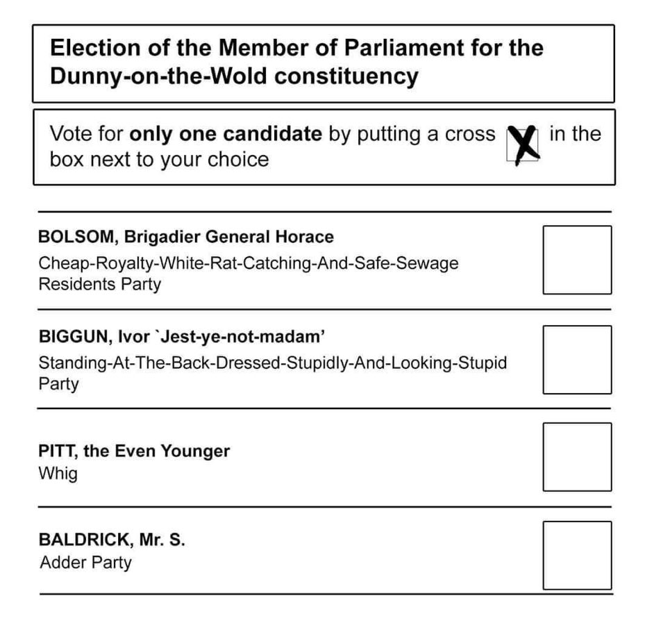Still agonising over my decision on who to vote for tomorrow 🤔
#Blackadder