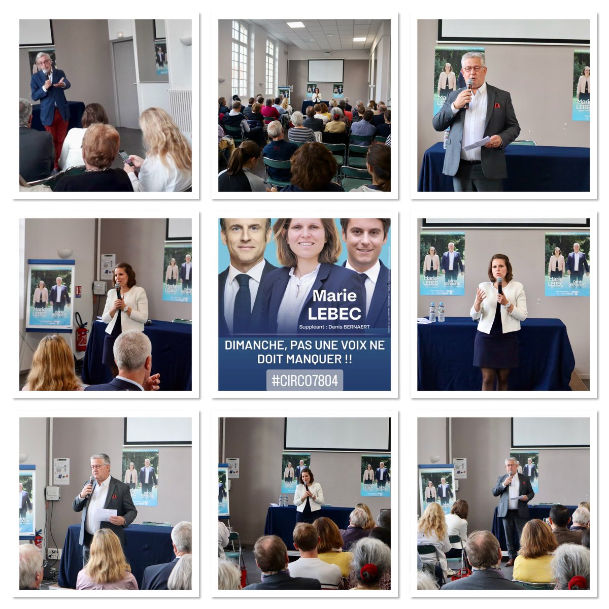 philippesouli's tweet photo. 🗳️🇫🇷 #legislatives2024 @Circo_7804 #EnsemblepourlaRépublique 

@MarieLebec78 et son suppléant @DenisBernaert ont été accueillis ce soir  à Marly-le-Roi par Jean-Yves Perrot, Maire de la ville. 

Ultime occasion d’échanger avec son public, la candidate n’a pas caché son plaisir. https://t.co/GbH2T1PNv5