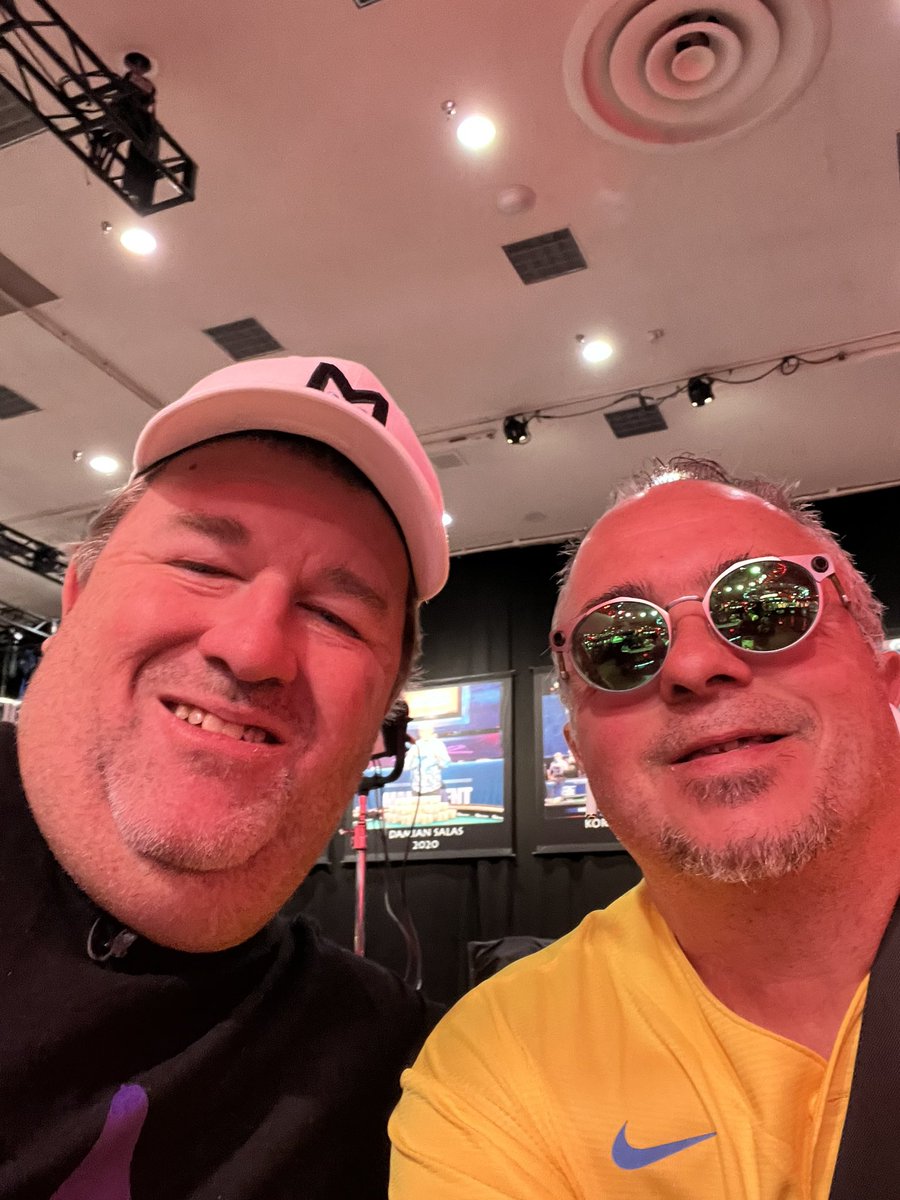 ECSportsInvest's tweet photo. @CMONEYMAKER @MoneymakerTour @MGMGrand A little #RailBird in last years #WSOP #MainEvent .. take it down MoneyMaker🫵 https://t.co/j6DTZIJ2s8