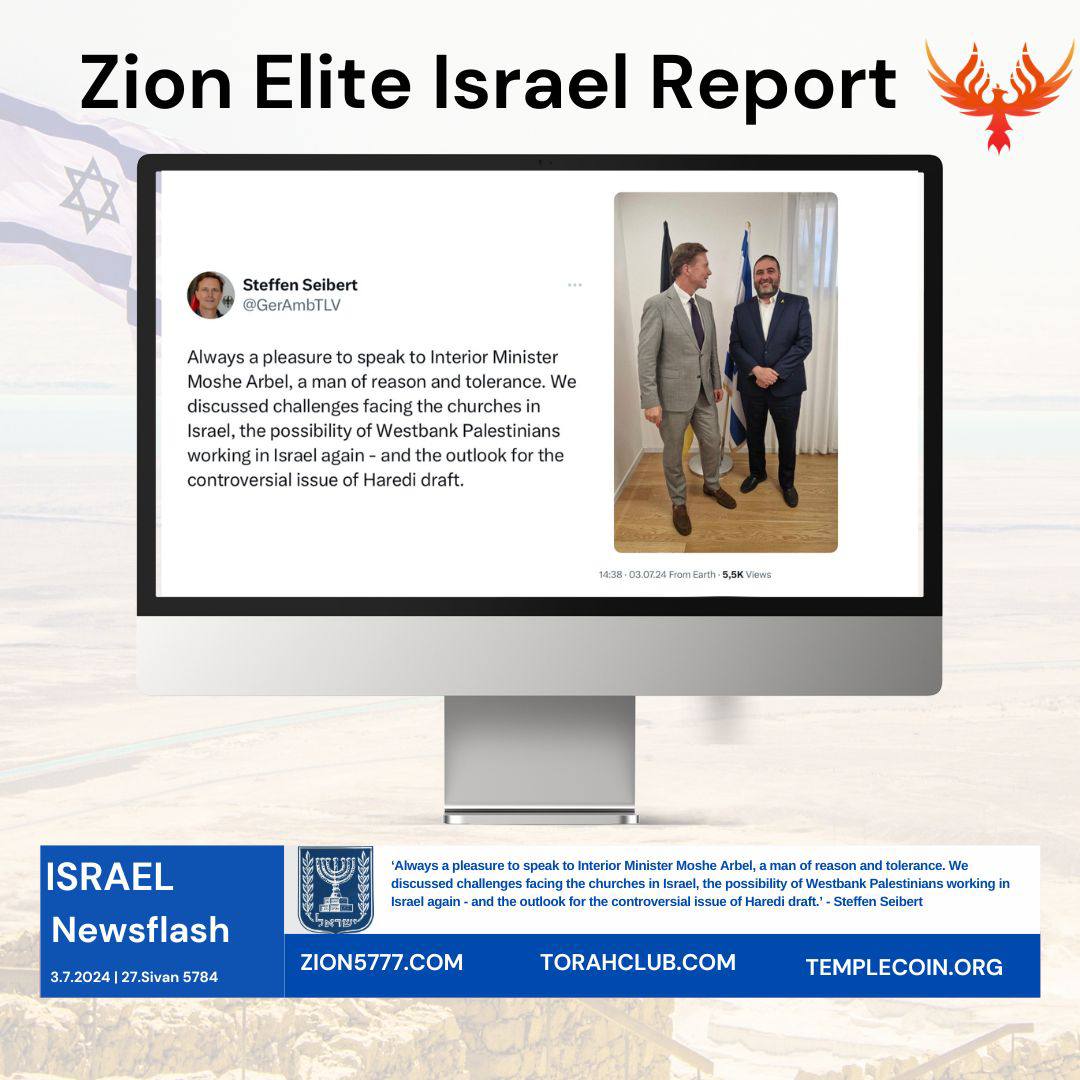 VLRTRW's tweet photo. 🇮🇱‘Always a pleasure to speak to Interior Minister Moshe Arbel, a man of reason and tolerance. (..) "
- Steffen Seibert, Ambassador of Germany to Israel
(..) "https://t.co/yUPrGsXU2z
https://t.co/KORvtLrxzu
https://t.co/SXc4X7NVTV
Join the #torahclub
https://t.co/N1xV353TLp https://t.co/46XJ84XHvL