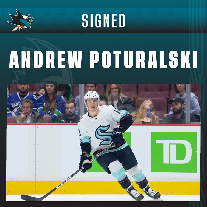 San Jose Sharks
Sign
Andrew Poturalski