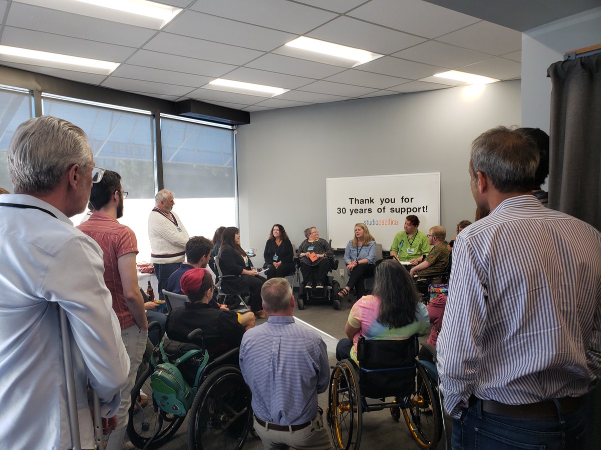 HKPArchitects's tweet photo. Julie, Becca, and Brian were honored to be in attendance for StudioPacifica's 30th anniversary celebration. Not only did we get to meet the rest of the office but there was also a great guided Q&amp;A session with Karen and the crew! #StudioPacifica #ADAMatters https://t.co/1WJzAARxP2