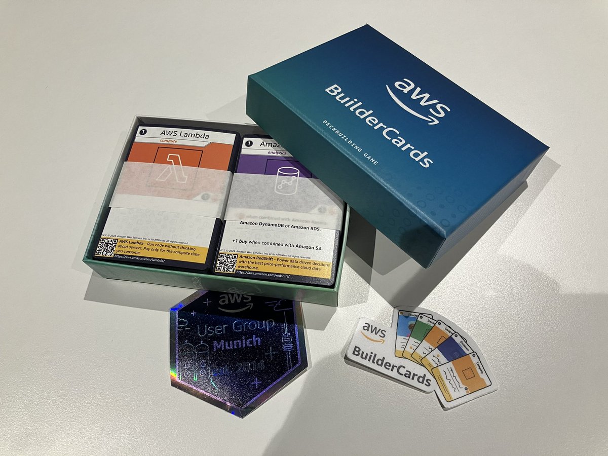 ITKnowledgeBnk's tweet image. Happy 10th anniversary of the AWS User Group Munich

 #AWS #Munich #events #adesso #itknowledgebank #buildercards