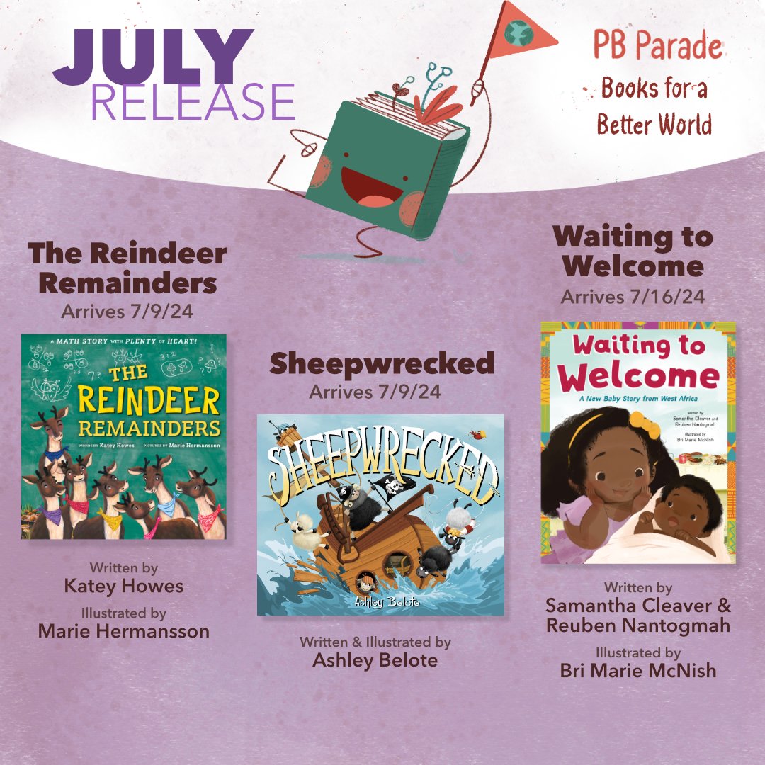 Picture Book Parade 2024 (@pbparade) on Twitter photo We can't wait for these new picture books from Katey Howes, <a href="/MarieHermansson/">Marie Hermansson</a>, <a href="/AshleyBelote1/">Ashley Belote</a>, <a href="/SamanthaCleaver/">Samantha Cleaver</a>, Reuben Nantogmah, and Bri Marie McNish. ❤️ #picturebooks #kidlit #NewReleases We can't wait for these new picture books from Katey Howes, <a href="/MarieHermansson/">Marie Hermansson</a>, <a href="/AshleyBelote1/">Ashley Belote</a>, <a href="/SamanthaCleaver/">Samantha Cleaver</a>, Reuben Nantogmah, and Bri Marie McNish. ❤️ #picturebooks #kidlit #NewReleases
