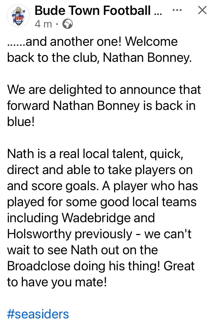 Bude FC tweet media
