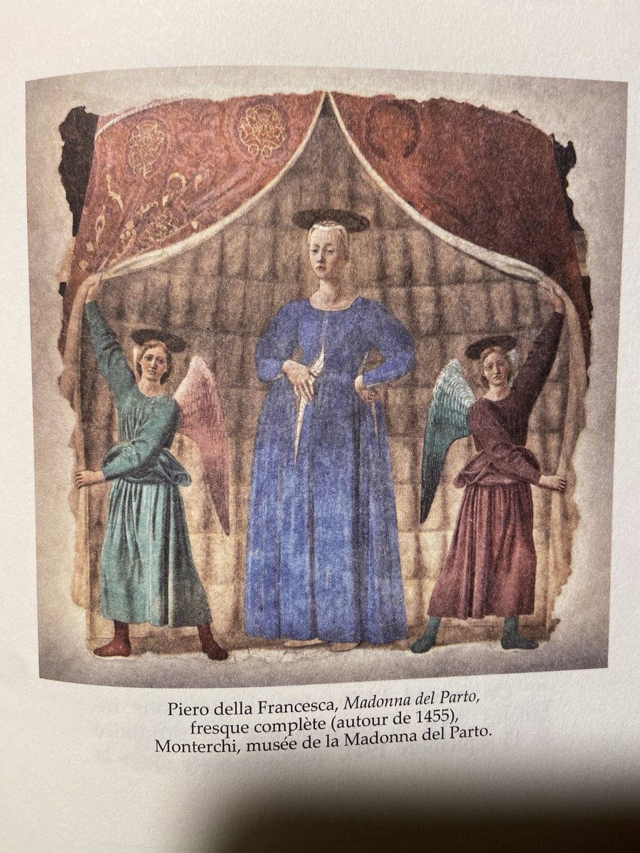 Aquest llibret de Piero Calamandrei sobre la Madonna del Parto del Piero, ha estat una troballa: se’ns narra com la van defensar la gent de Monterchi a la 2a GM, però alhora ens en fa una interpretació finíssima. Un llibre que eleva l’esperit. Una petita joia sobre una gran obra.