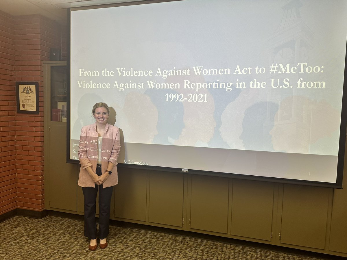 Dept. of Criminal Justice & Criminology @ SHSU (@cjcsamhouston) on Twitter photo Congratulations to Dr. Jessica Fleming for successfully defending her dissertation! 🎉 We are so proud of you <a href="/JessicaCFleming/">Jessica C. Fleming, M.A. (ABD)</a> and excited that you are joining the <a href="/SHSU_VS/">SHSU Department of Victim Studies</a> faculty. Shout out to her committee: <a href="/DrRanda/">Ryan Randa</a> (chair), <a href="/DrDBoisvert/">Dr. Danielle Boisvert</a>, <a href="/PeterSLehmann/">Peter S. Lehmann</a>. Congratulations to Dr. Jessica Fleming for successfully defending her dissertation! 🎉 We are so proud of you <a href="/JessicaCFleming/">Jessica C. Fleming, M.A. (ABD)</a> and excited that you are joining the <a href="/SHSU_VS/">SHSU Department of Victim Studies</a> faculty. Shout out to her committee: <a href="/DrRanda/">Ryan Randa</a> (chair), <a href="/DrDBoisvert/">Dr. Danielle Boisvert</a>, <a href="/PeterSLehmann/">Peter S. Lehmann</a>.