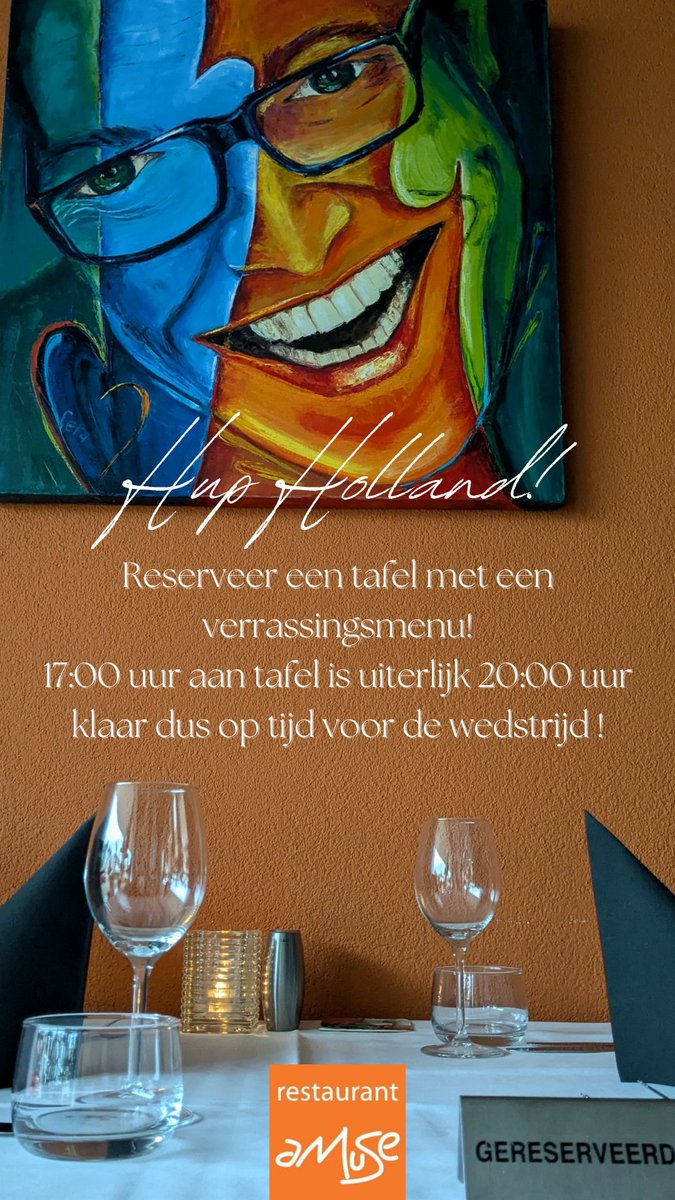 Aanstaande zaterdag starten wij vroeg voor de liefhebbers van #voetbal. Wel even reserveren! #oranje