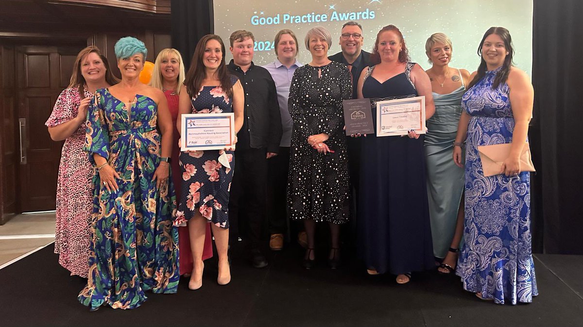 Surrounded by award winners! Fantastic. Well done you talented bunch <a href="/iConnectMHA/">MHA iConnect Team</a> <a href="/Mon_Housing/">Monmouthshire Housing Association (MHA)</a> Thanks for a great evening <a href="/TPASCymru/">TPAS Cymru</a> #GoodPracticeAwards