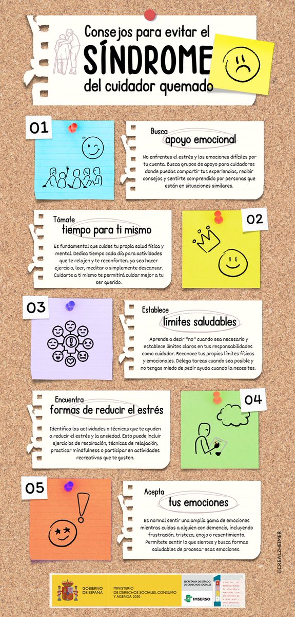 TipsCuidadores's tweet photo. Consejos para evitar el síndrome del cuidador quemado.
#Infografia #Alzheimer #Demencia #Cuidador #EresCuidadorNoVíctima #TipsManejo
Sigue a @CRE_Alzheimer @crealzheimer @crealzheimer.salamanca https://t.co/xw06gF4qn3