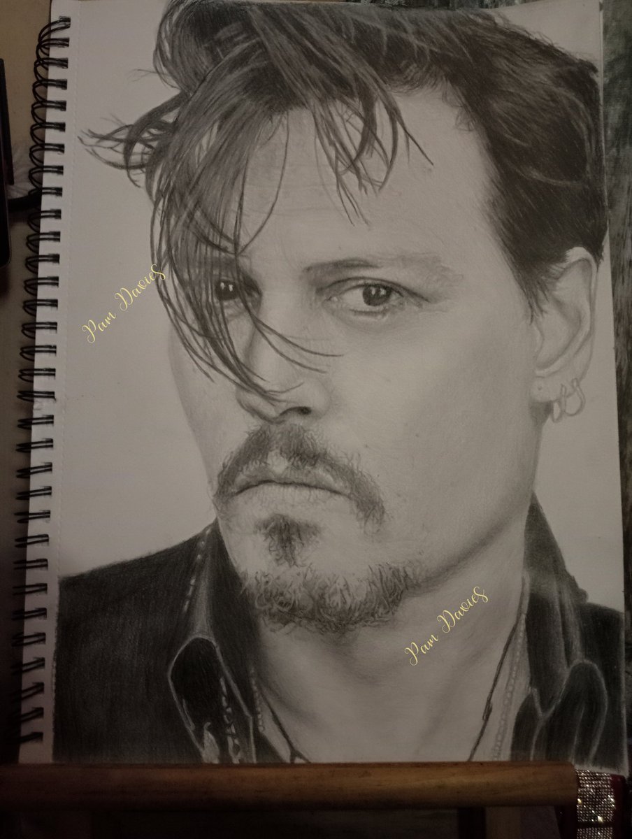 My latest drawing of JD ❤️. I got an A3 size sketch book and wanted to draw him bigger with more detail but the detail doesn't really show much in this pic so  sorry about that .I know I have drawn this pic before but I wanted to draw him bigger ❤️