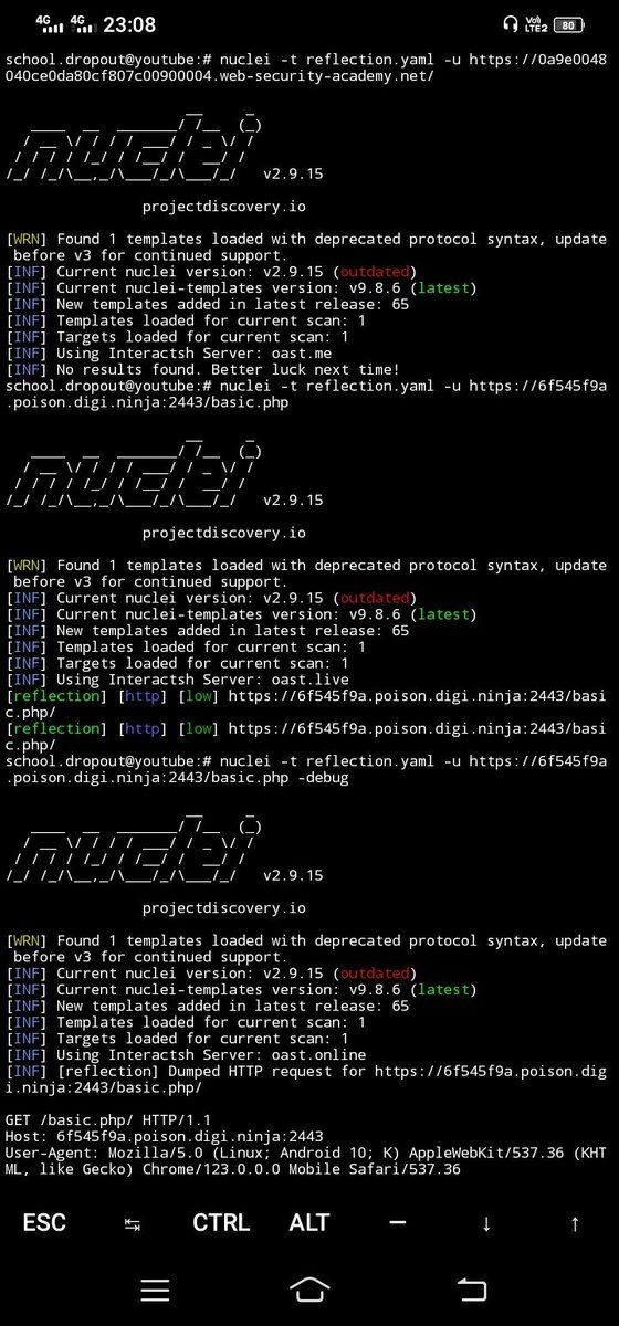 gudetama_bf's tweet photo. Nuclei Template : REFLECTION

Potential XSS, SSRF, Cache Poisoning and Open URL Redirection, OAUTH Redirection

nuclei -t reflection[.]yaml -u target

#bugbountytips #bugbounty https://t.co/8FmOcVhd4Z