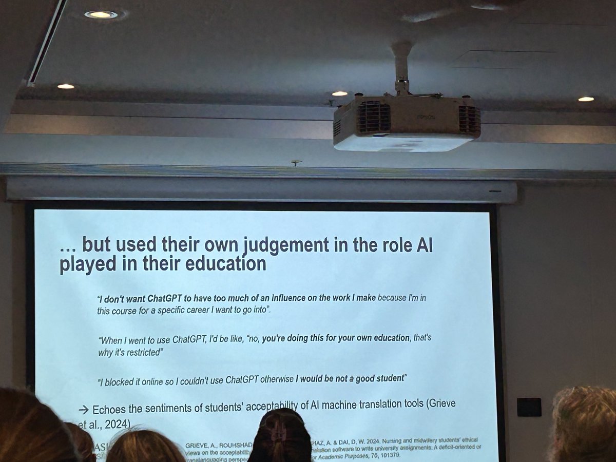 #AI #MedEd #Anzahpe2024- debunking the myth that students would cheat with AI. On the contrary, they exercise their own rational judgment including academic integrity. Over regulation and over structuring will be a solution to a problem that doesn’t exist.