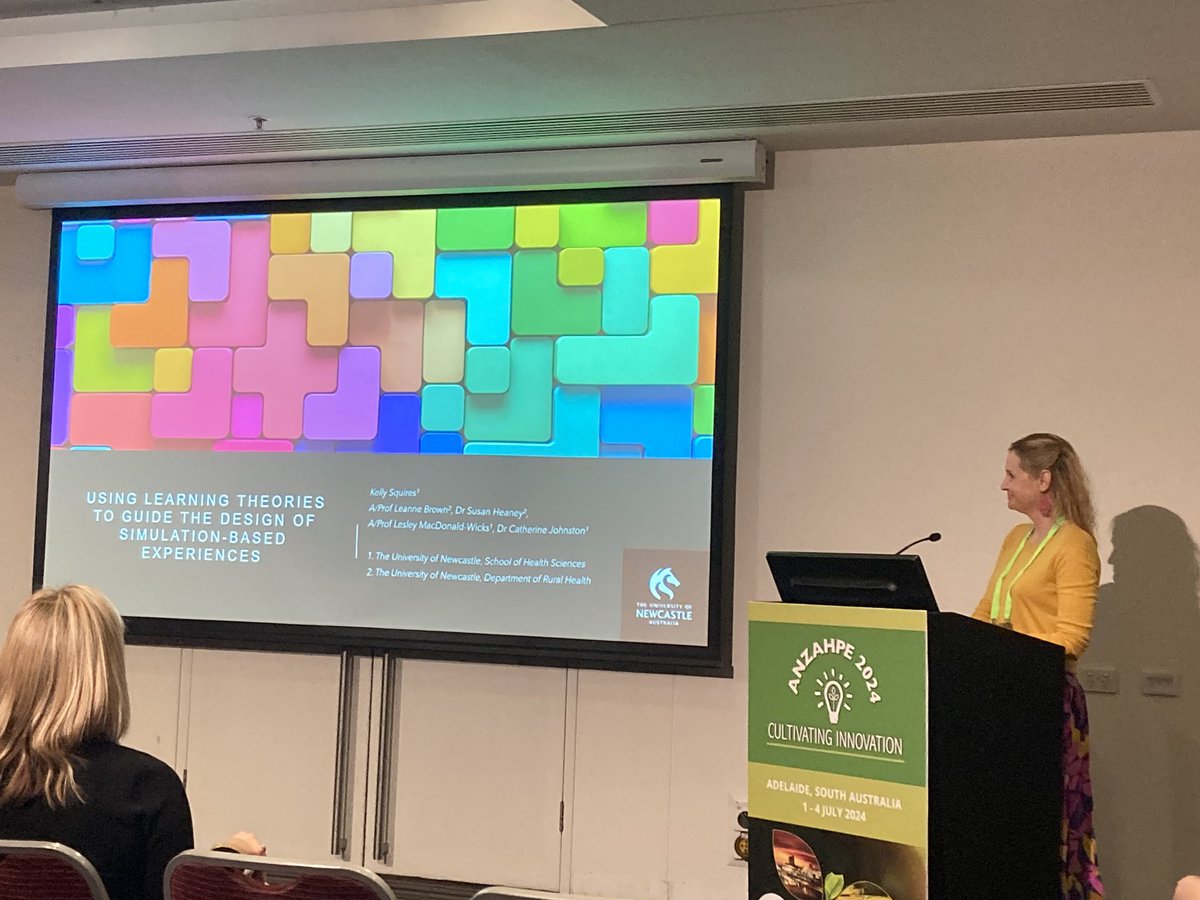 Assoc Prof Daphne James (@daphnejamesuon) on Twitter photo Great presentation on learning theories for SIM by Kelly Squires #ANZAHPE2024
<a href="/KellySquiresAPD/">Kelly Squires</a> <a href="/UONHealthScien1/">@UON_HealthSciences</a> <a href="/UON_research/">Uni Newcastle Research</a> <a href="/uon/">doop</a> Great presentation on learning theories for SIM by Kelly Squires #ANZAHPE2024
<a href="/KellySquiresAPD/">Kelly Squires</a> <a href="/UONHealthScien1/">@UON_HealthSciences</a> <a href="/UON_research/">Uni Newcastle Research</a> <a href="/uon/">doop</a>