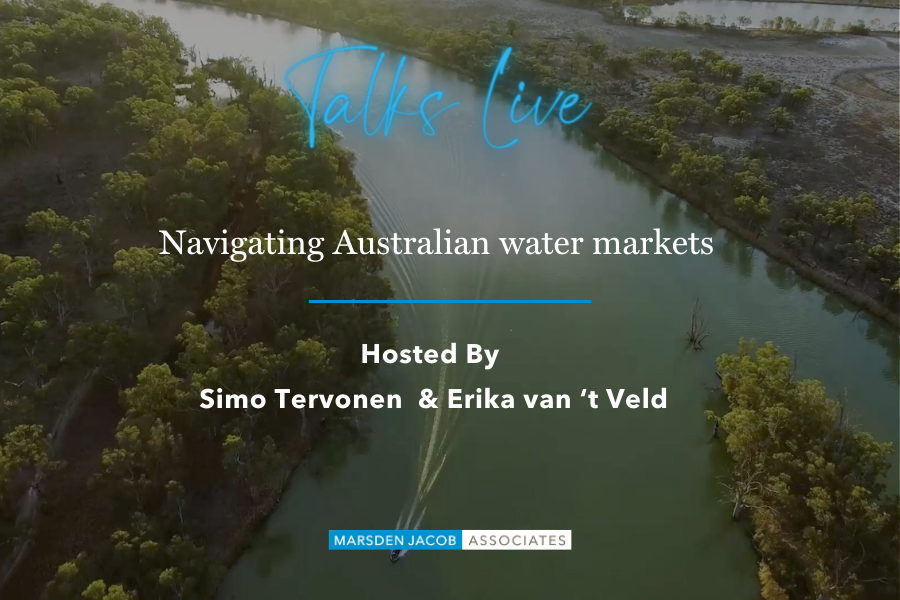 WaterflowAU's tweet photo. Last chance to register for today’s ‘Navigating Australian water markets’ #freewebinar from @WaterflowAU &amp; Marsden Jacob. Thurs 4 July @3pm Register: https://t.co/TrRhn1hVy7
#MurrayDarling #irrigation #MDBA #watermarkets #MDB #waterbrokers https://t.co/PhkEYt3rSY