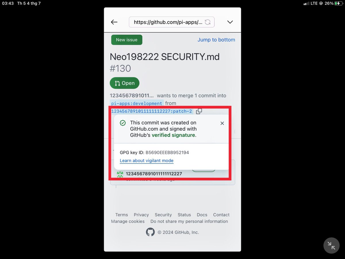 🔥🔥🔥 Breaking News 🔥🔥🔥 An important security commit in the Pi Network  Blockchain related to connecting Pi Code with traditional banks of  countries around the world has just been proposed by the